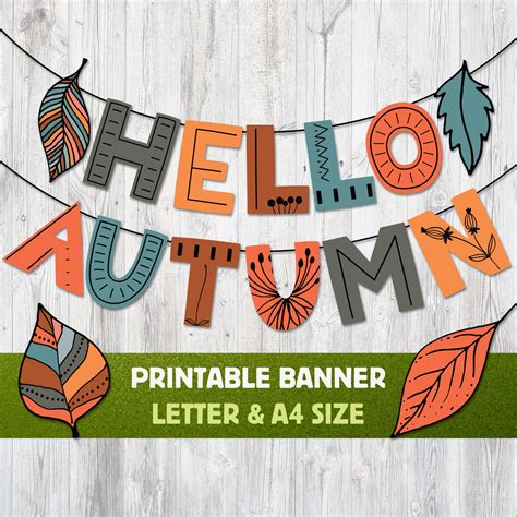 Fall Banner Printable